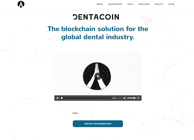 Dentacoin 웹 사이트